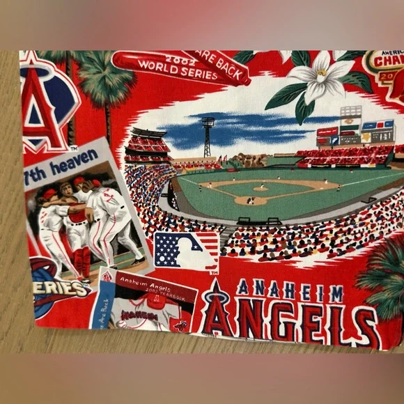 VINTAGE/RARE: Reyn Spooner MLB Angels World Series championship 2002 men’s shirt - Picture 6 of 9